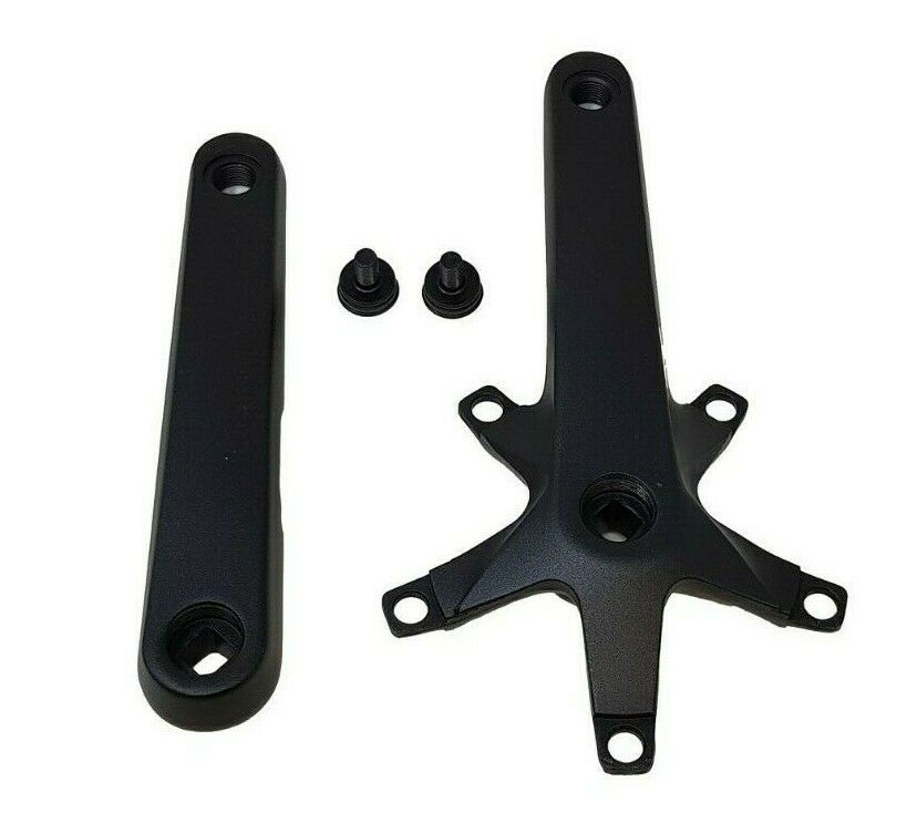 170MM SAMOX CRANK SET ALUMINUM MATT BLACK WITH 5 PIN SPIDER SPIDER ARM