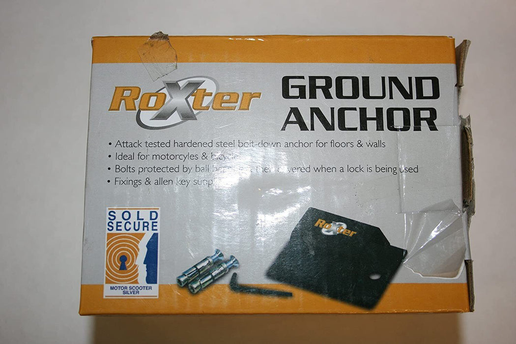 Roxter Hardened Steel Ground Anchor Sold Secure For Motor Bikes Or Bicycles