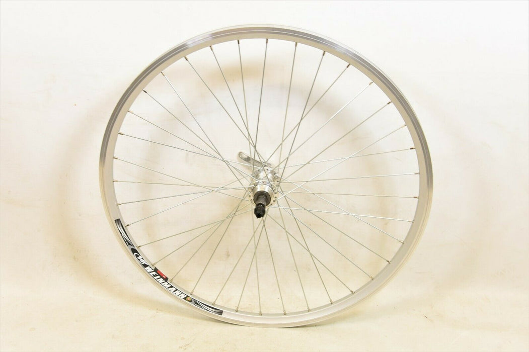 Weinmann Q-r Rear Wheel Mtb Bike 26 X 1.75 Double Wall Rim 6, 7 Spd 135mm Silver
