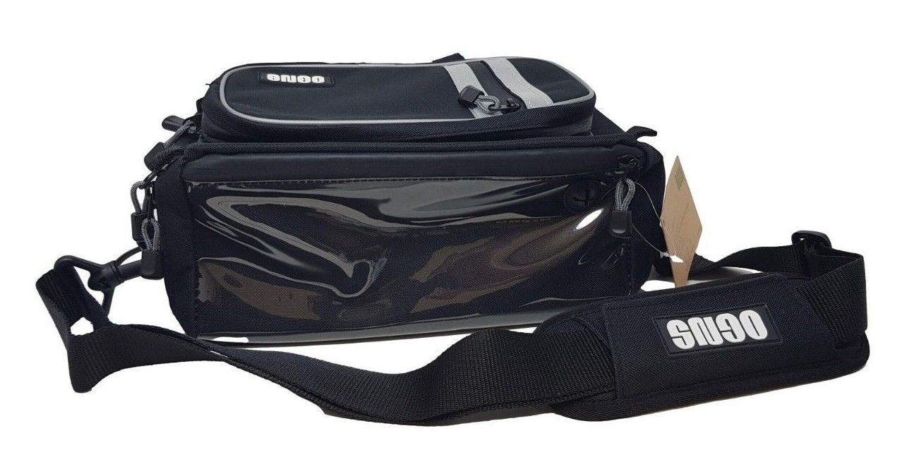OGNS Black Front Handlebar Bicycle Bag With Map Holder For MTB and Road Bike