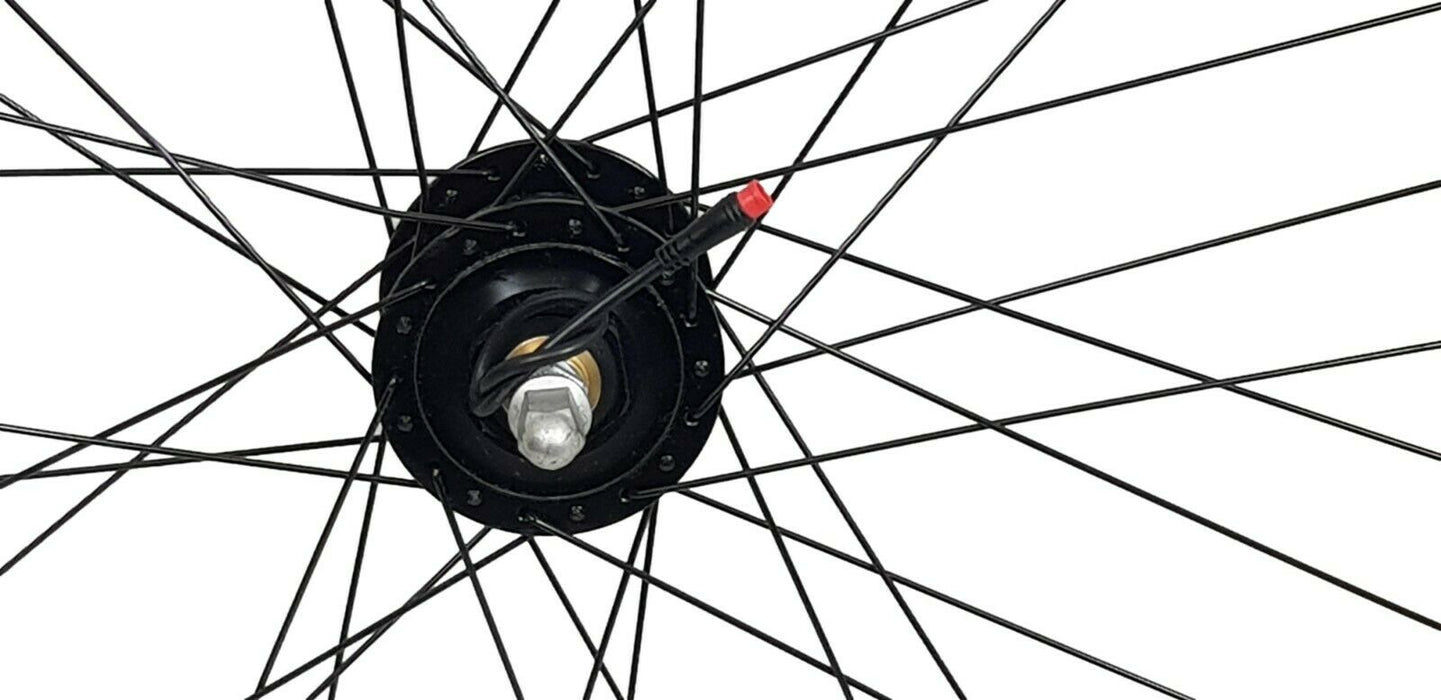 Pair 26" Sturmey Archer RX-RD3 Bike Wheels Front Generator Hub Wheel Solid Tyres