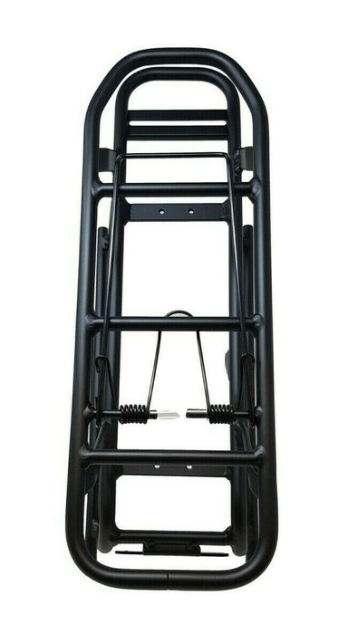 E BIKE BATTERY STEPS REPLACEMENT BIKE CARRIER 28" BLACK ALLOY LUGGAGE RACK