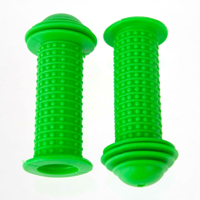 Green 90mm Bicycle Mushroom Style Knobbly Kid's Bike Handlebar Grips