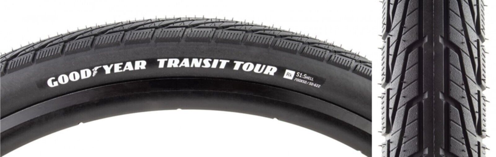 650B GoodYear Transit Tour TT S1:Shell Tyre 27.5 x 2.00 Gravel Bike MTB 50 - 584