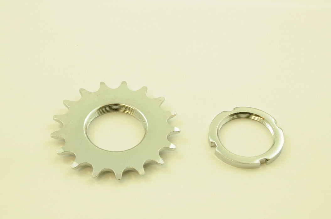FIXIE 17 TEETH 3/32" SPROCKET COG AND LOCK RING SET FOR FIXED WHEEL BIKES NEW