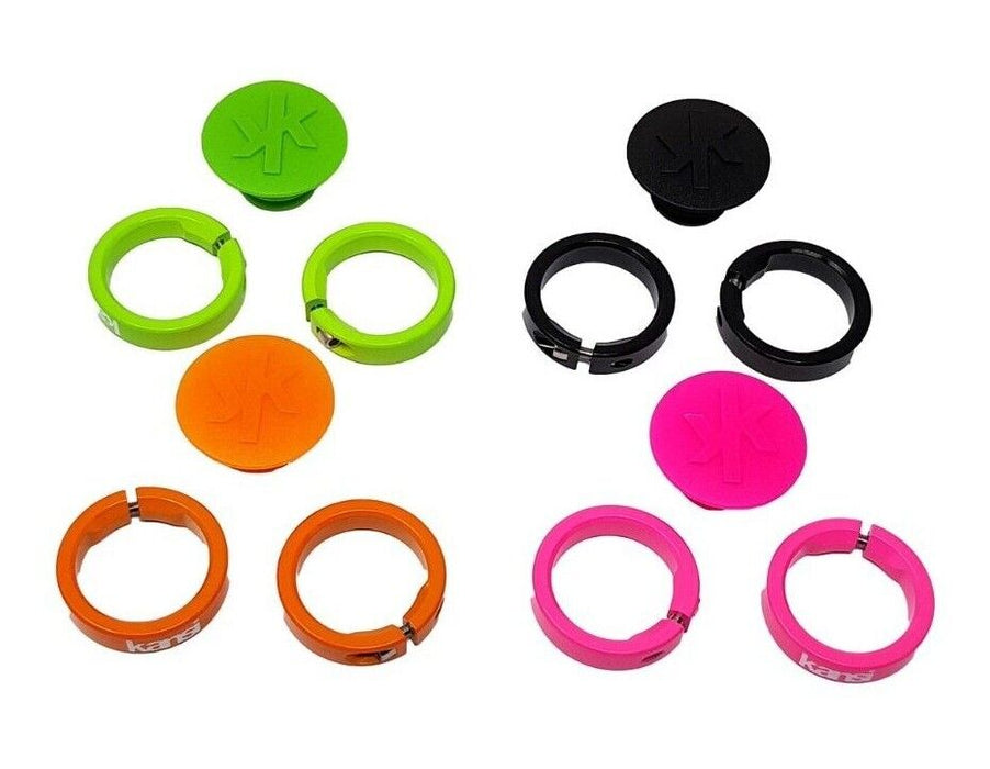 Kansi Folding Bike Handlebar Grip Lockrings Choose Orange / Pink / Black / Green