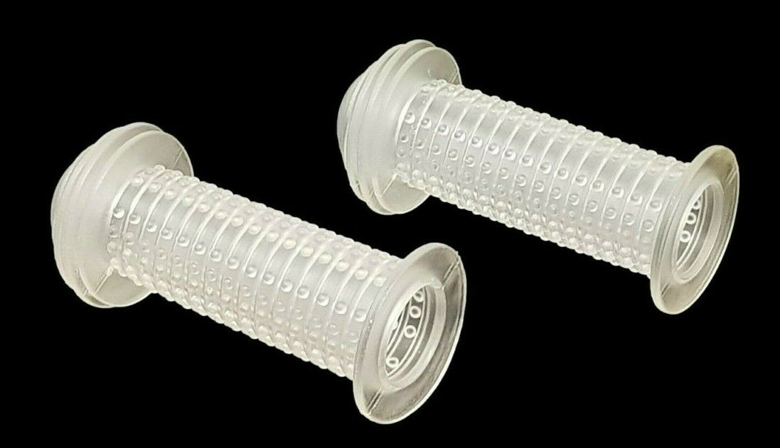 Pair Of Childrens Bike Clear Handle Bar Grips 90mm Kids Scooter Grips For 22.2mm