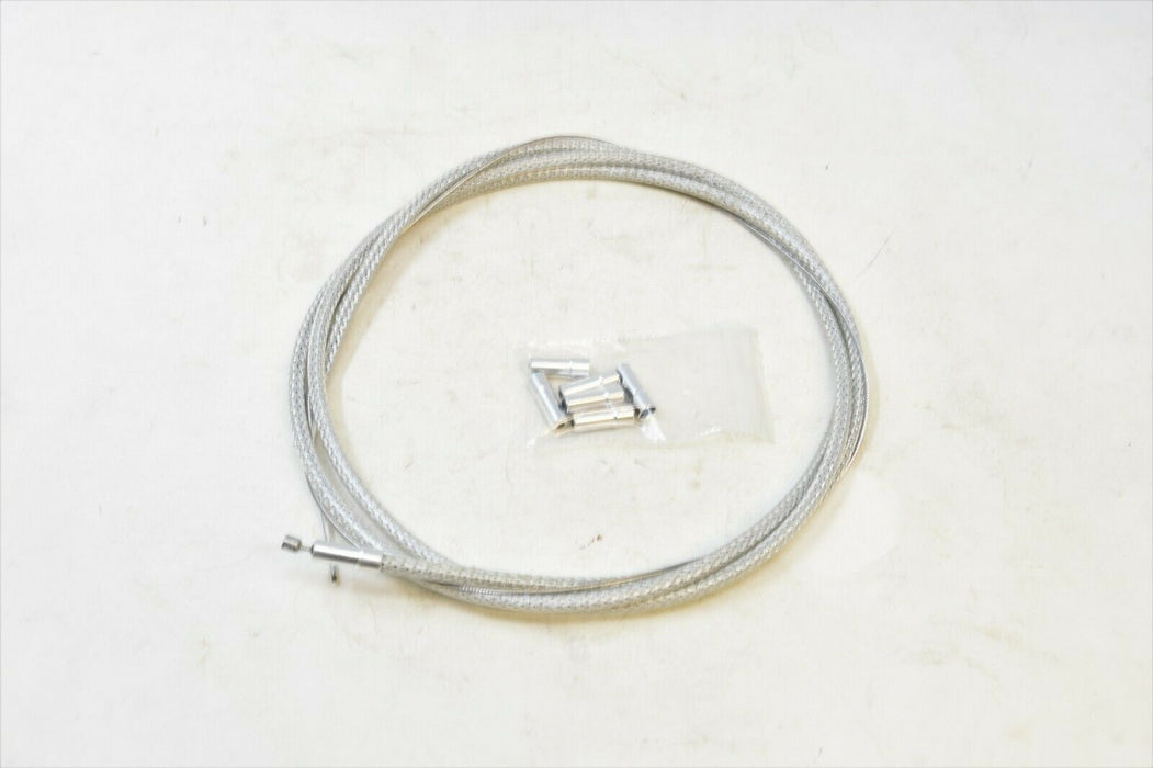 PAIR (2) FIBRAX POWERSHIFT BIKE GEAR CABLE SILVER & STAINLESS INNER WIRE CABLES