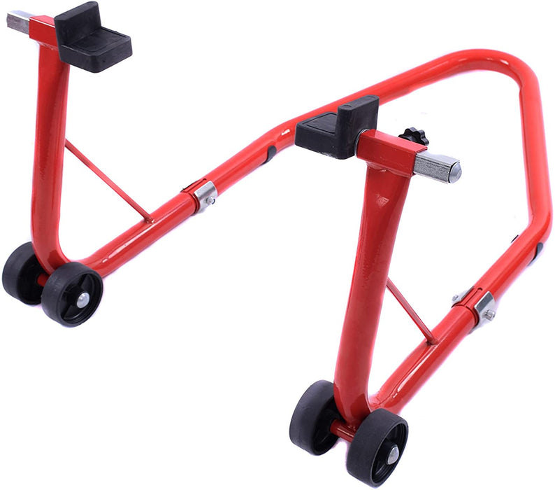 QUALITY OXFORD ROXTER CYCLE/MOTORCYCLE/BIKE HEAVY DUTY REAR PADDOCK STAND RED