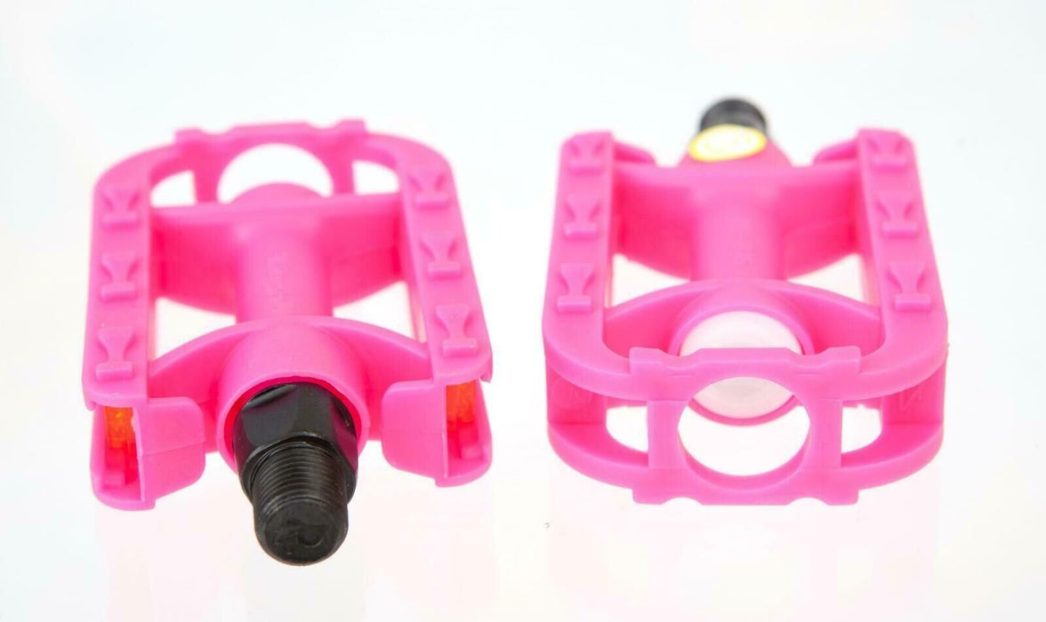 Pair 1/2" Child's Kids Small Bike Pedals - Pink
