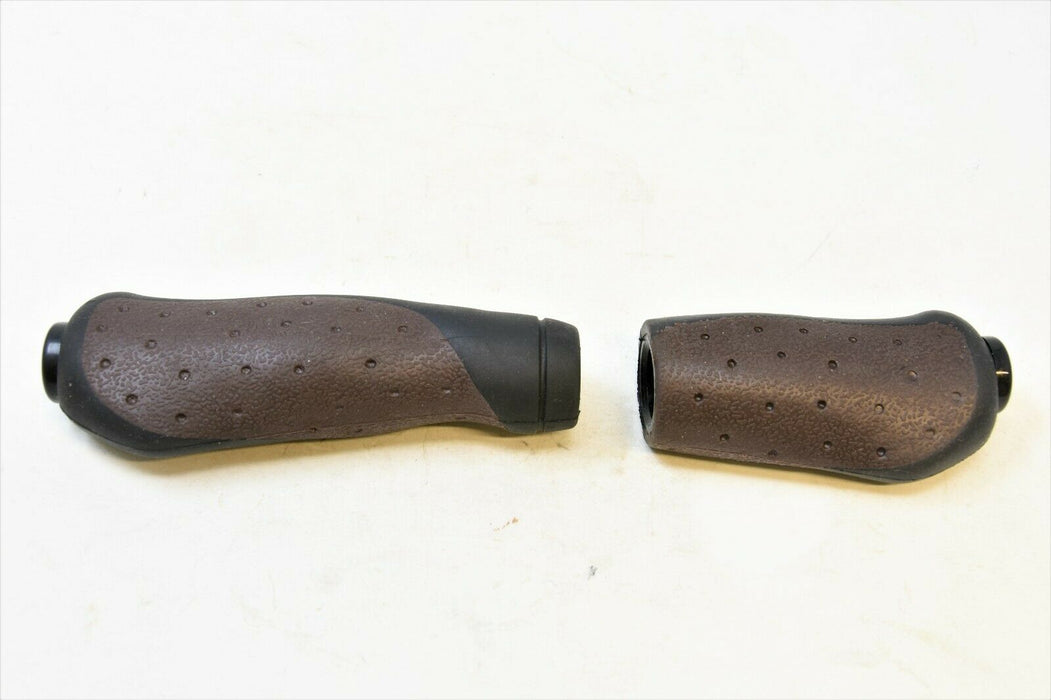 PAIR LENGTH 90mm 135mm ERGONOMIC GRIPSHIFT HANDLEBAR GRIPS BROWN B