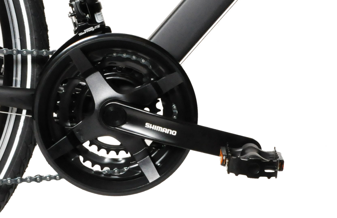 Ammaco Pathway X2 Mens Hybrid Bike 700c Wheel 21 Alloy Black 24 Speed