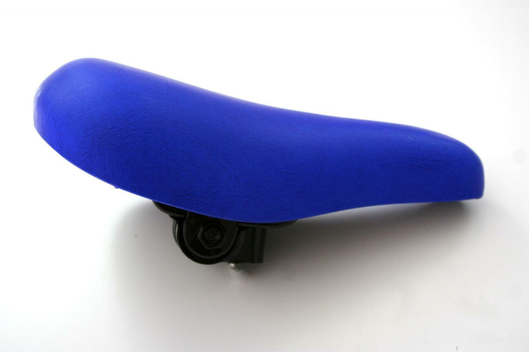 Kids Children's Bike / Bicycle Comfortable Saddle With Clamp - Blue
