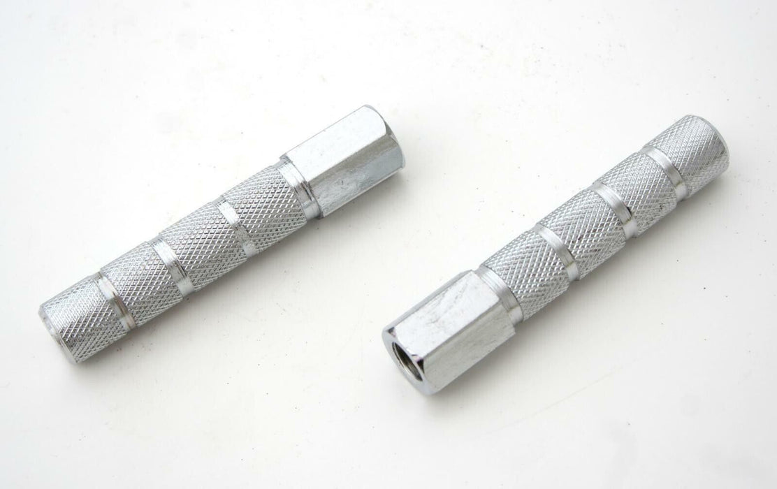 Kids Bike Or Scooter Pair Of Rear Silver Stunt Pegs With 10mm Axles