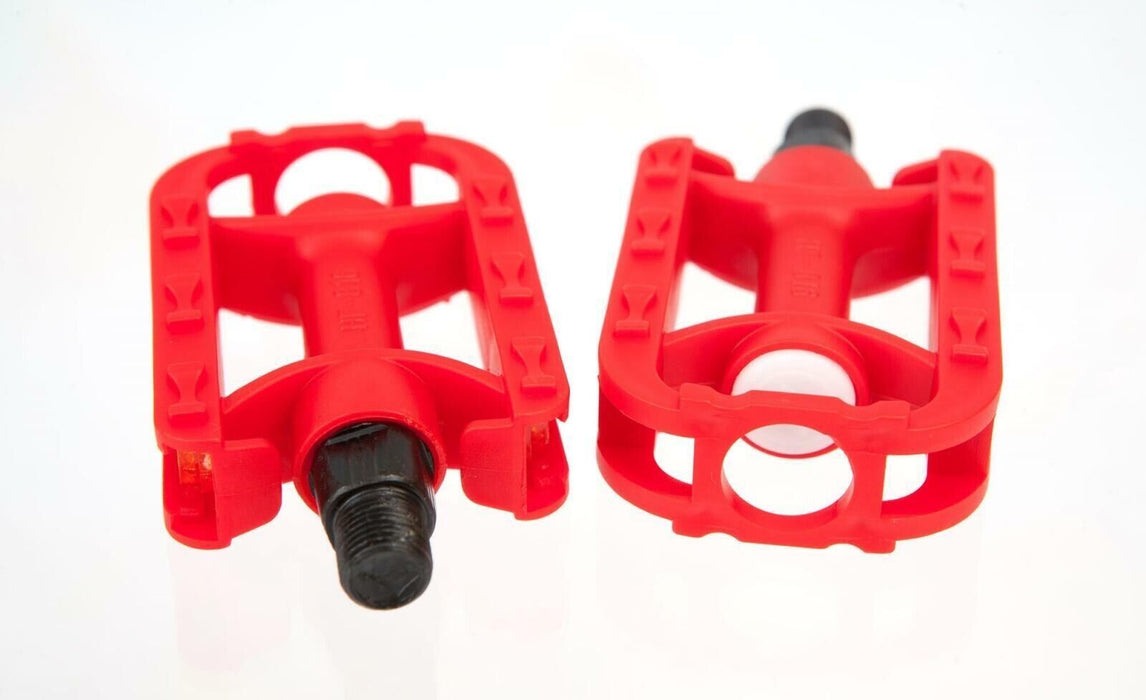 Pair 1/2" Child's Kids Small Bike Pedals - Red