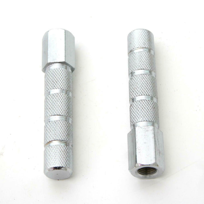 Kids Bike Or Scooter Pair Of Rear Silver Stunt Pegs With 10mm Axles