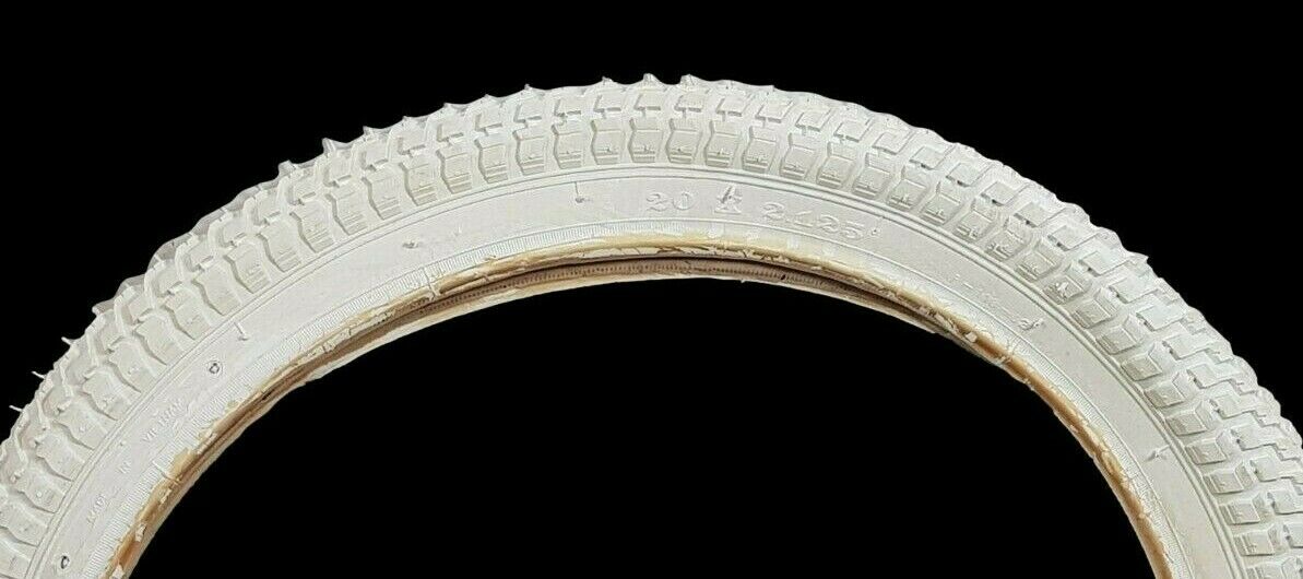 20 x 2.125 (57 - 406) Snake Belly White BMX 20" Bike Tyre Choose Tyres Or Tubes