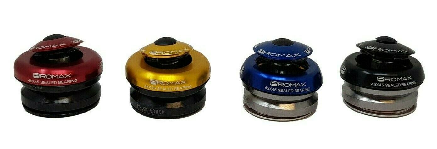 PROMAX INTEGRATED 45 X 45 ALLOY HEADSET 1" / 25.4MM / 41.8MM ANGULAR BEARINGS