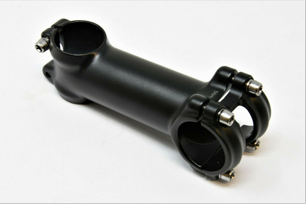 Black Light Alloy 1 1/8” A Head Stem MTB Road Bike 100mm Reach 31.8mm H/Bar +/-7