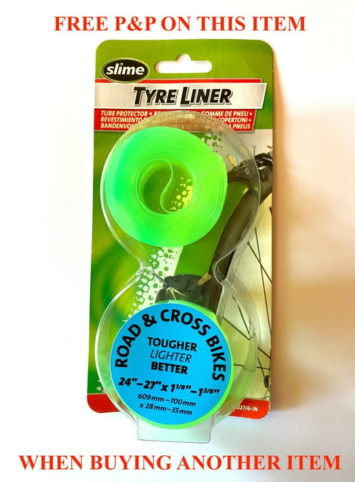 Pair Slime Green Bike Tyre Liner Anti-puncture Inner Tube Protection T