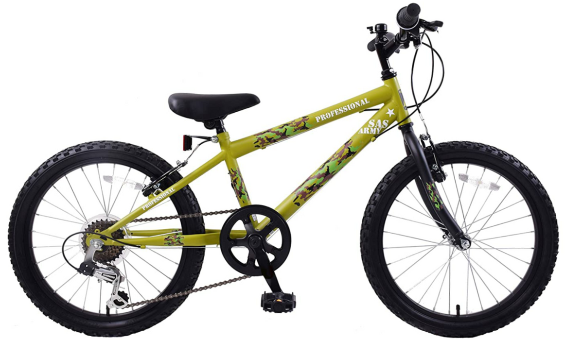 Professional SAS Army Cadet 20" Wheel Kids 6 Speed Mountain Bike Camo Age 7+