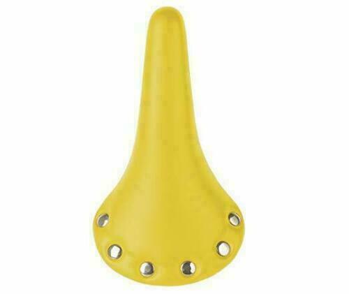 Wholesale Joblot Of 25 Adult Traditional Retro Style Riveted Saddles Yellow 27cm