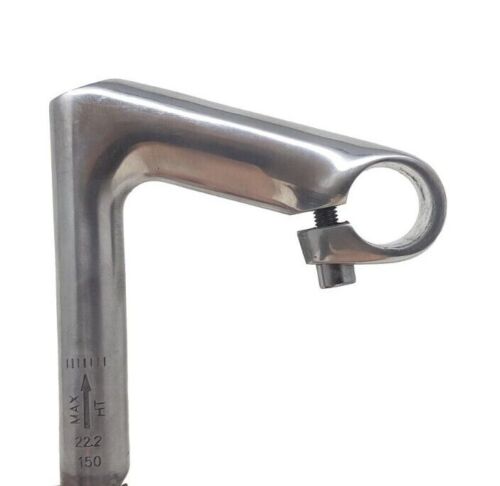 22.2mm (1") Road Bike Handlebar Quill Stem 25.4mm Bars 80mm Reach Silver Alloy