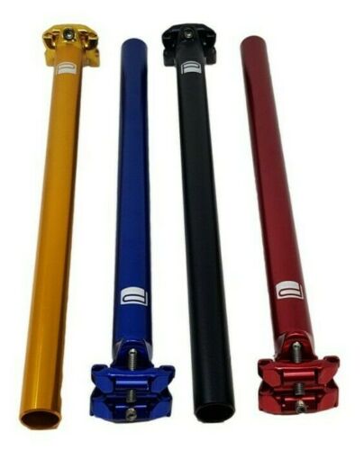 PROMAX SP-1 27.2MM X 400MM 2014 ALLOY TUBING SEAT POST GOLD, RED, BLACK & BLUE
