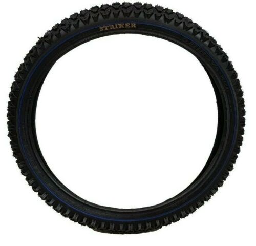 Pair (2) 20 X 2.12 (57–406) Raleigh Striker Bike Tyres With Blue Band, Mtb