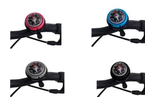 Oxford Compass Children's Bike Bell Kids Chrome Flick Bell - Choose Colour: