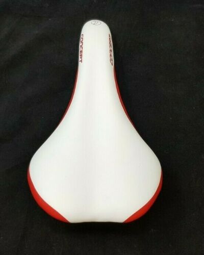 Cheap Price Road Bike Seat Concept White & Red Lightweight Saddle 290mm X 150mm