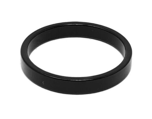 Bike Ahead Alloy Headset Threadless Spacers 1 1/8 (28.6mm) 5mm Black 3 mm Thick