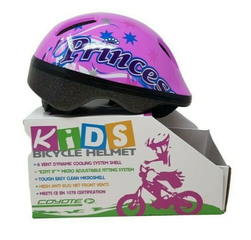 Coyote Princess Girls Cycle Helmet 48 - 52cm Childrens Bike Helmet pink New