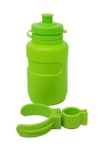 KIDS BIKE CYCLE 0.25L WATER BOTTLE & BRACKET BUY ONE GET ONE FREE - CHOOSE COLOUR: RED, BLUE, GREEN OR PINK