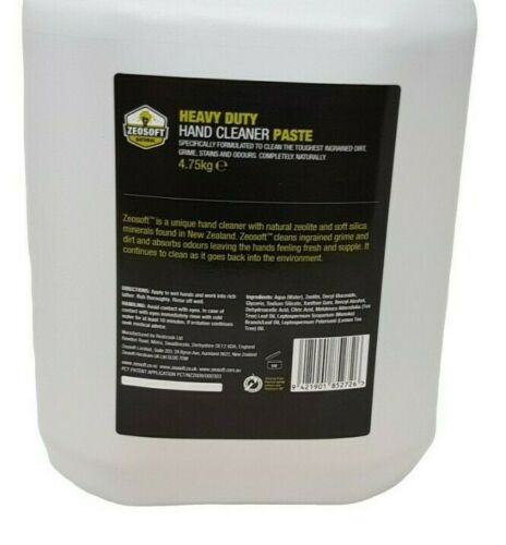 ZEOSOFT 100% NATURAL HEAVY DUTY HAND CLEANING, 4.75KG JERRY CAN + PUMP