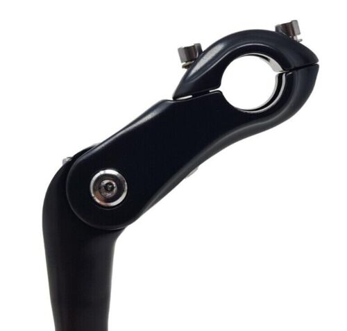 25.4mm Bike Adjustable Handlebar Stem Quill 1 1/8" Alloy -10 to 50° Black 90mm