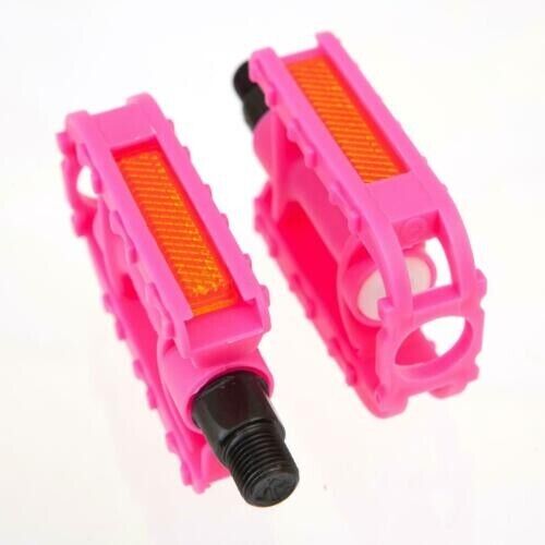 Pair 1/2" Child's Kids Small Bike Pedals - Pink