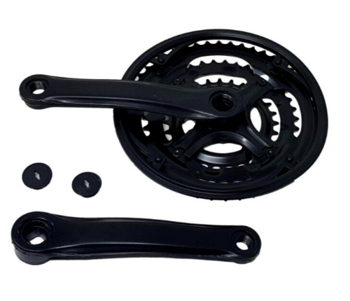 Black Steel Bicycle 28/38/48 Teeth 170mm Bike Triple Chain Set Chain Wheel
