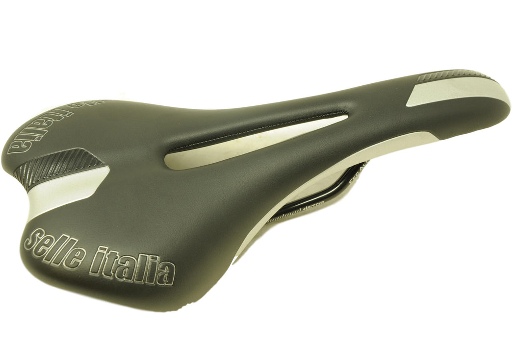 Selle Italia Bike Saddle Q-BIK Flow Anatomically Cut Seat Alloy Rails 50% OFF RRP