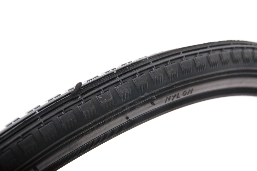 Pair (2) 26" x 1-3-8" 3mm Anti-Puncture Black Semi Slick Roadster Tyres