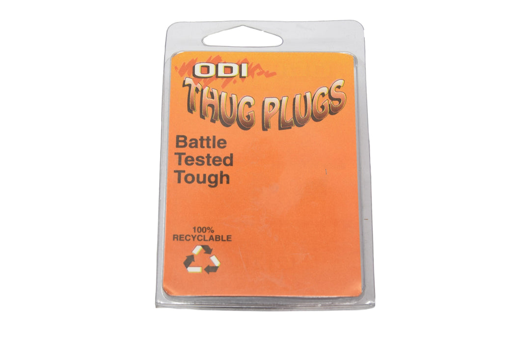 Silver ODI “Thug Plugs” Handle-bar End Plugs Made In USA 90’s Nos Lightweight Plastic