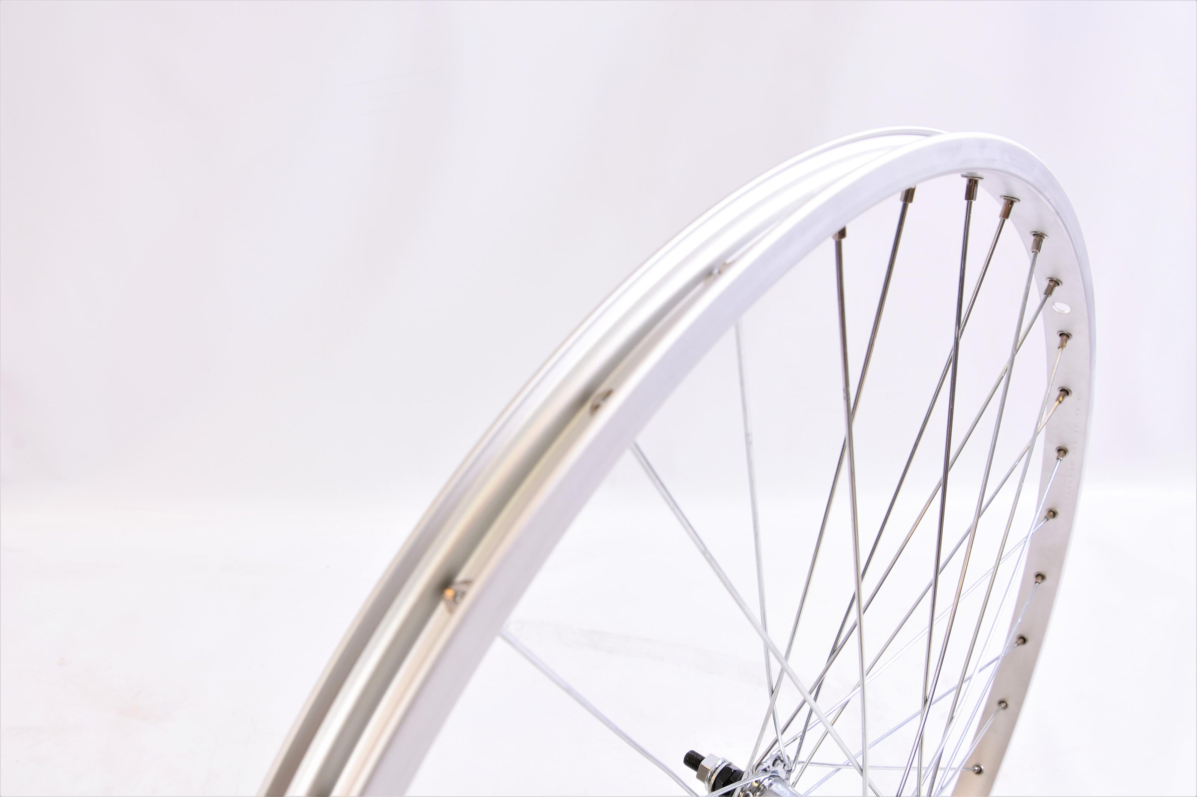 PAIR VINTAGE 24 x 1 3/8" ALLOY WHEELS FOR 60's,70’s,80's JUNIOR MULTI