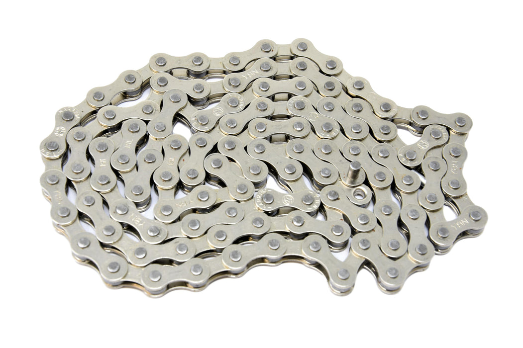 YBN 3/32 Bike Chain 106 Link (53”) Silver Single Speed For BMX